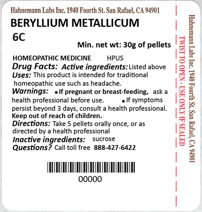 Beryllium Metallicum 6c 30g (Beryllium Metallicum 6c 30g)